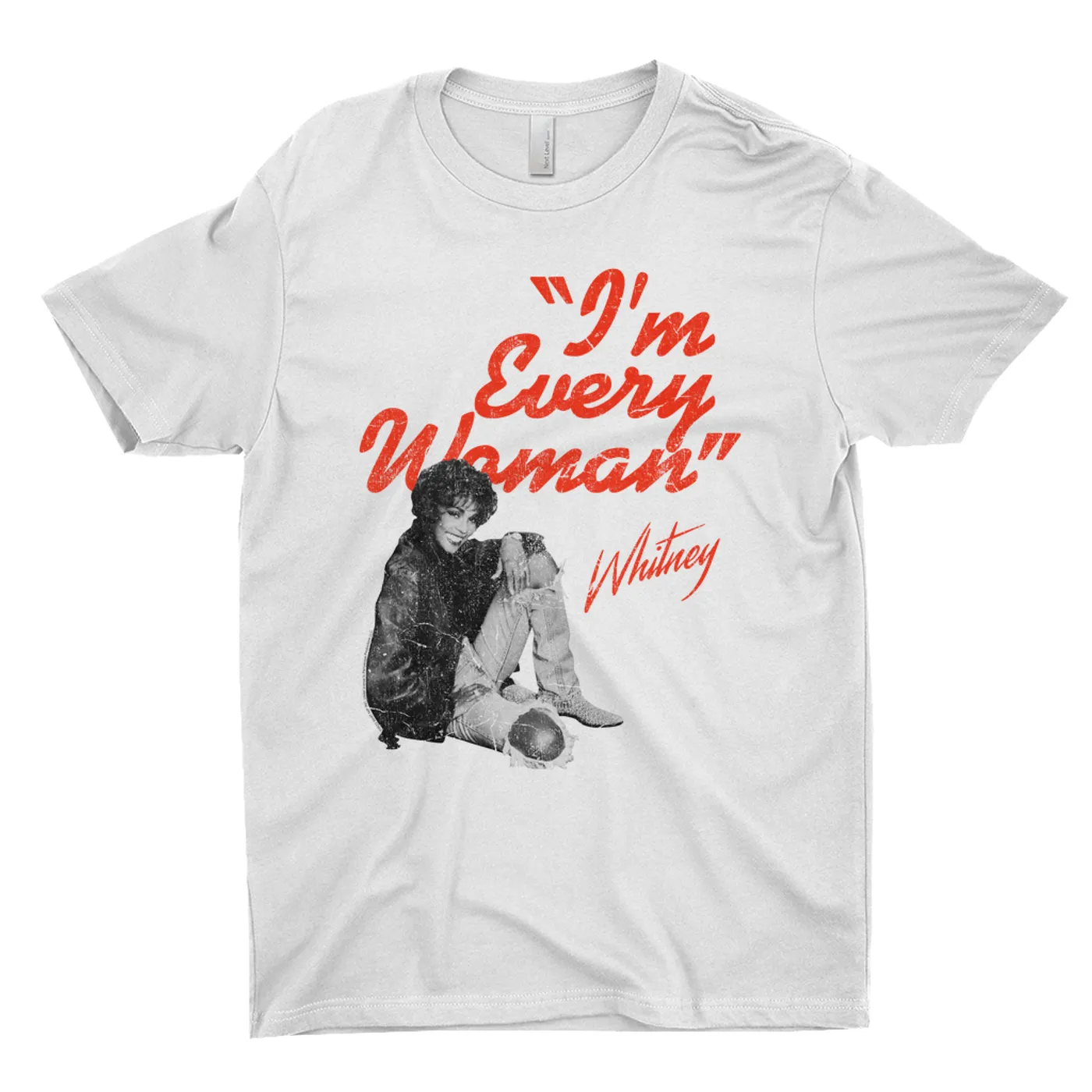 Whitney Houston T-Shirt | I'm Every Woman Distressed (Merchbar Exclusive) Whitney Houston Shirt