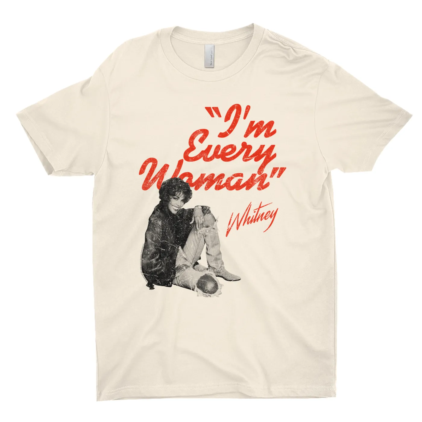 Whitney Houston T-Shirt | I'm Every Woman Distressed (Merchbar Exclusive) Whitney Houston Shirt
