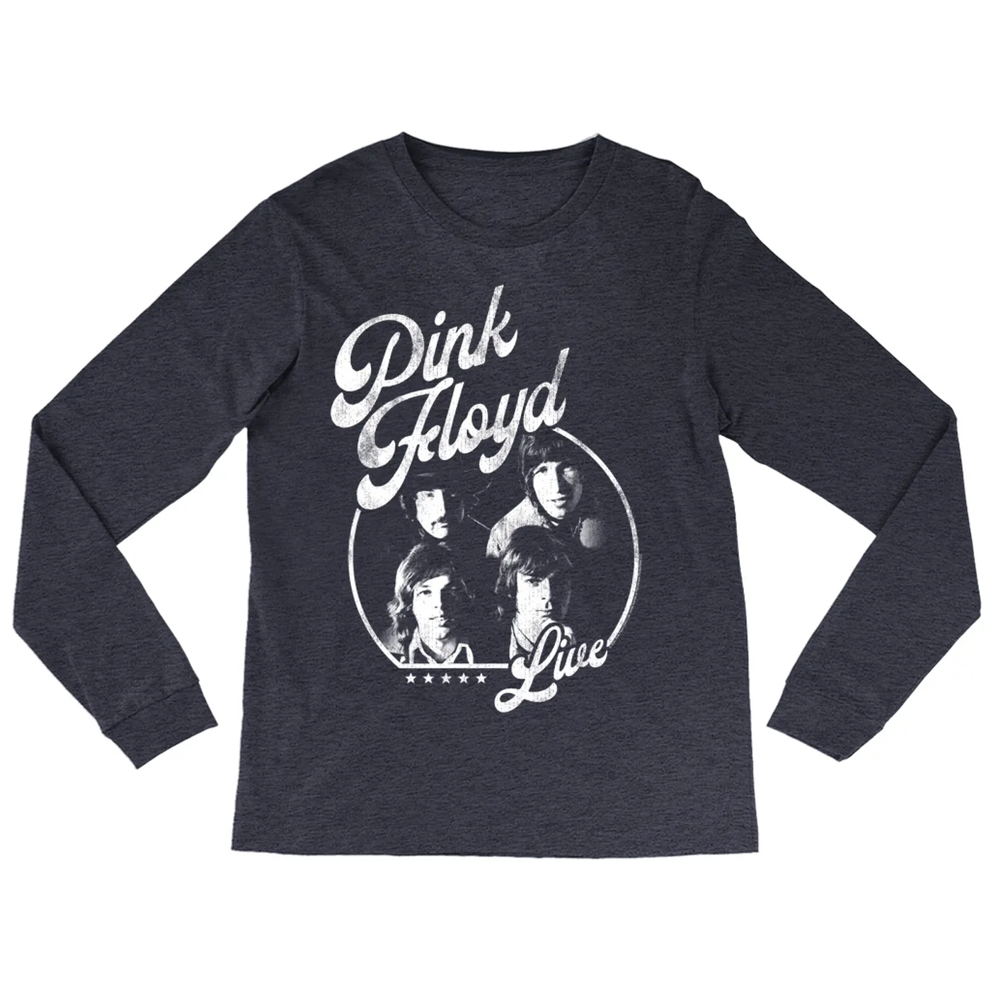 Pink Floyd Long Sleeve Shirt | Live In Concert Distressed (Merchbar Exclusive) Pink Floyd Shirt