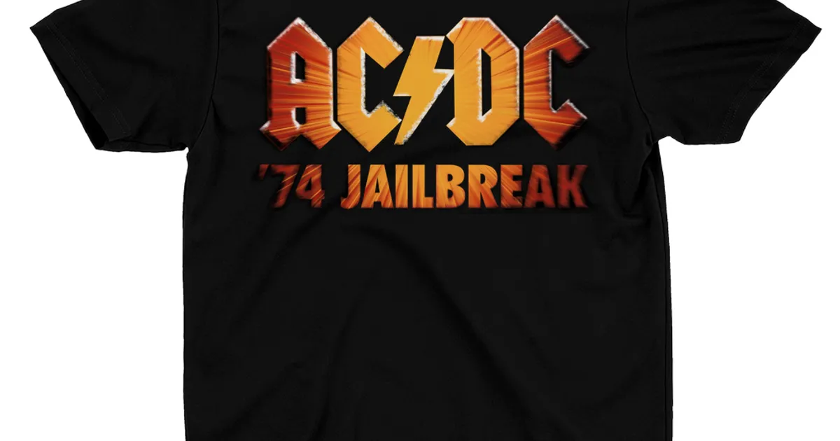AC/DC T-Shirt | 1974 Zoom Jailbreak Logo Shirt
