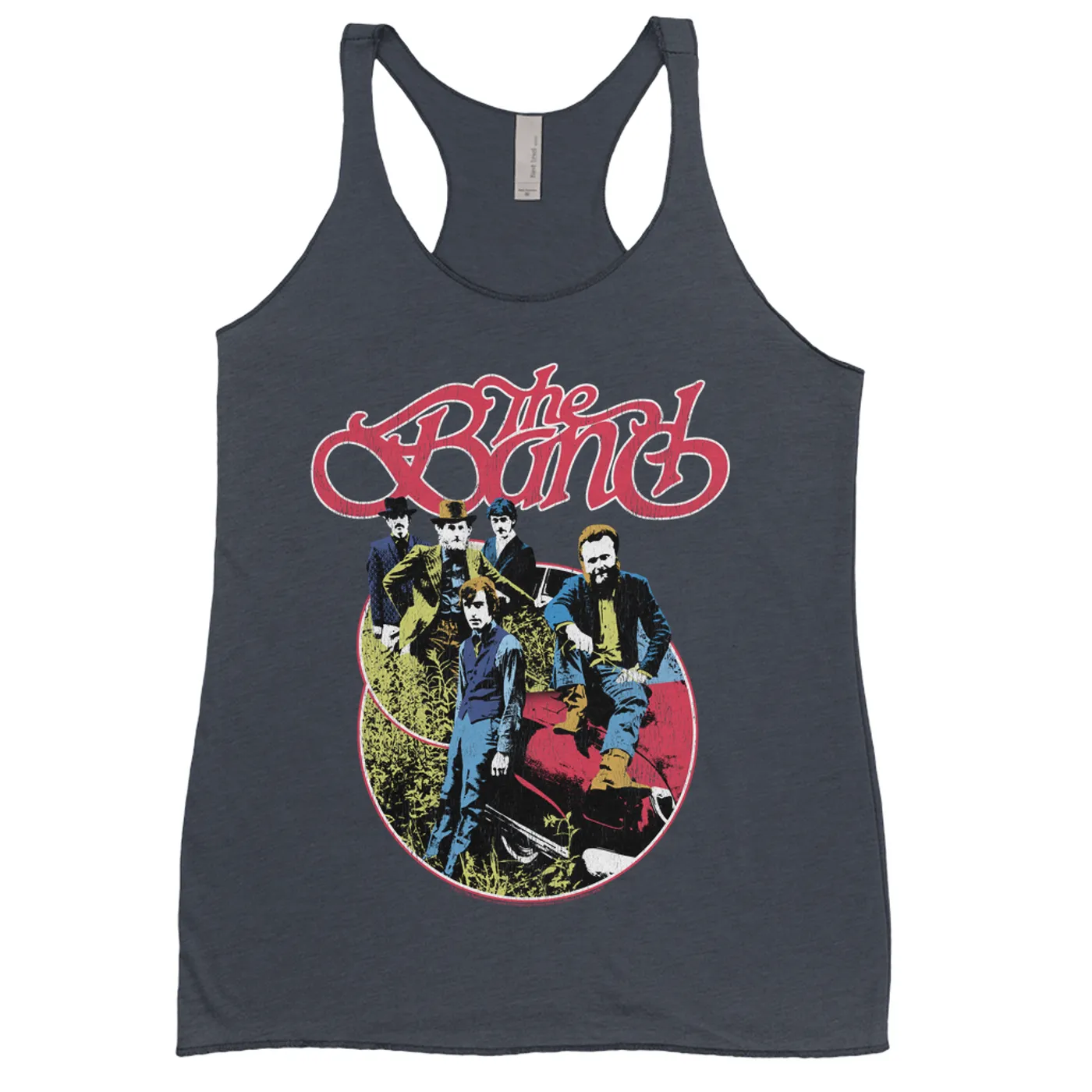 The Band Ladies' Tank Top | Group Photo Car Design Distressed The Band Shirt