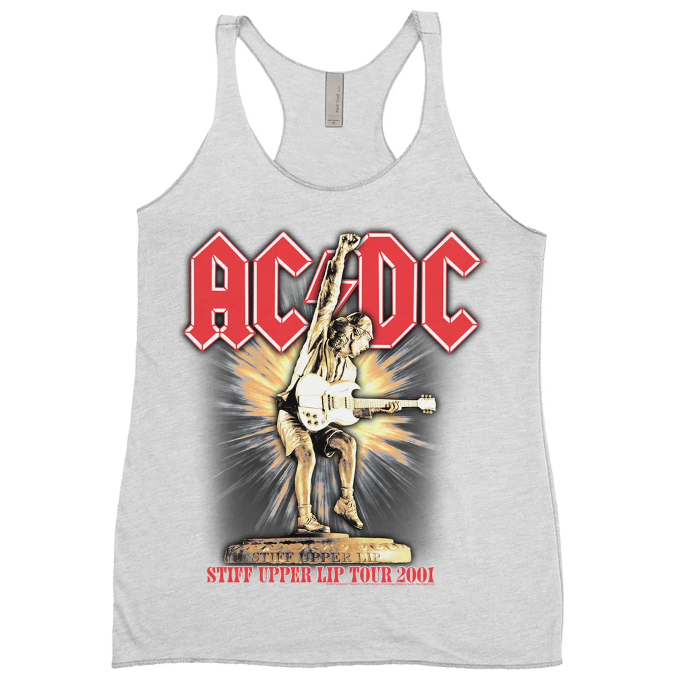 AC/DC Ladies' Tank Top | Angus Guitar Rock N' Roll Starburst (Merchbar Exclusive) ACDC Shirt