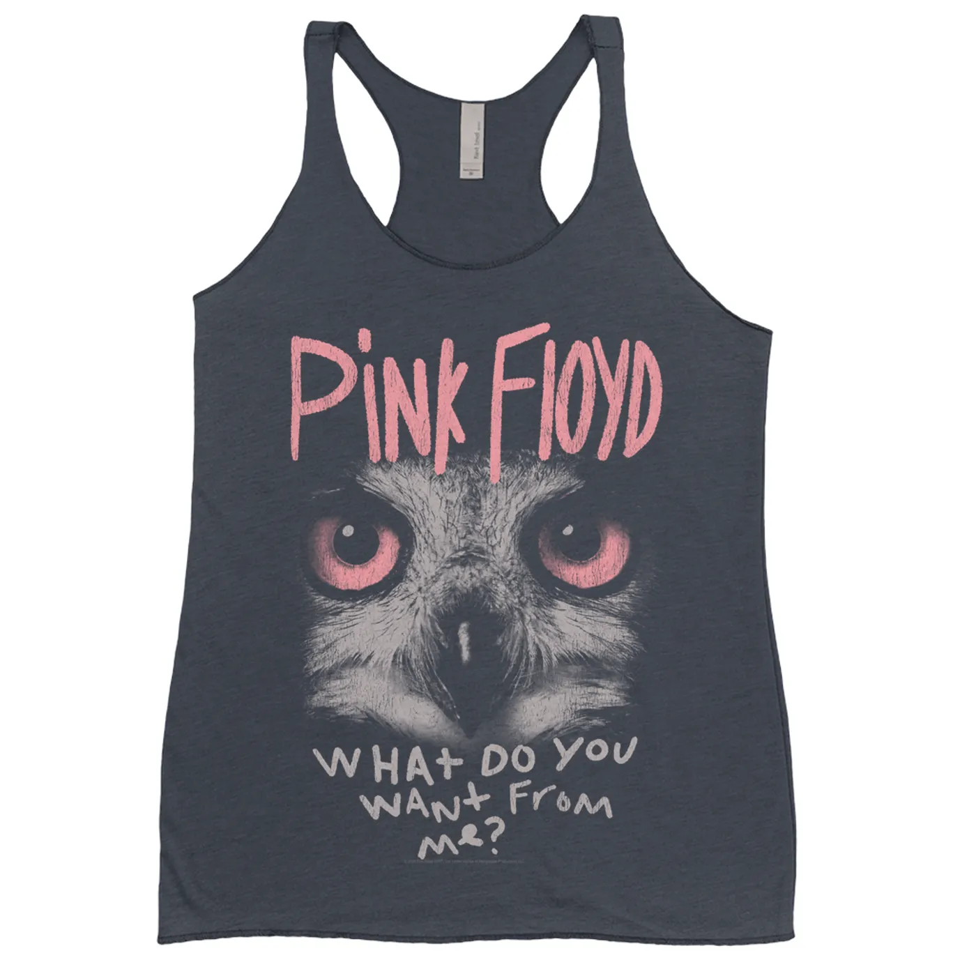 Pink Floyd Ladies' Tank Top | What Do You Want From Me Design Distressed Pink Floyd Shirt (Merchbar Exclusive)