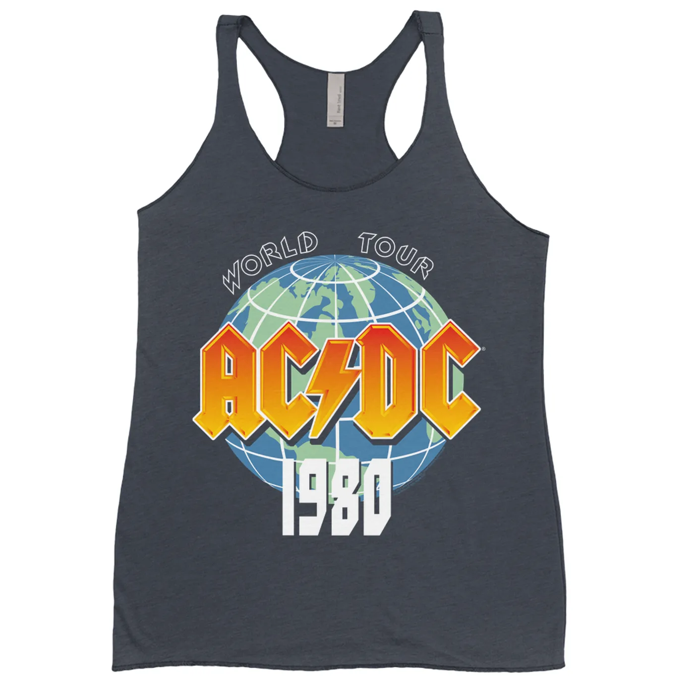 AC/DC Ladies' Tank Top | 1980 Globe World Tour ACDC Shirt