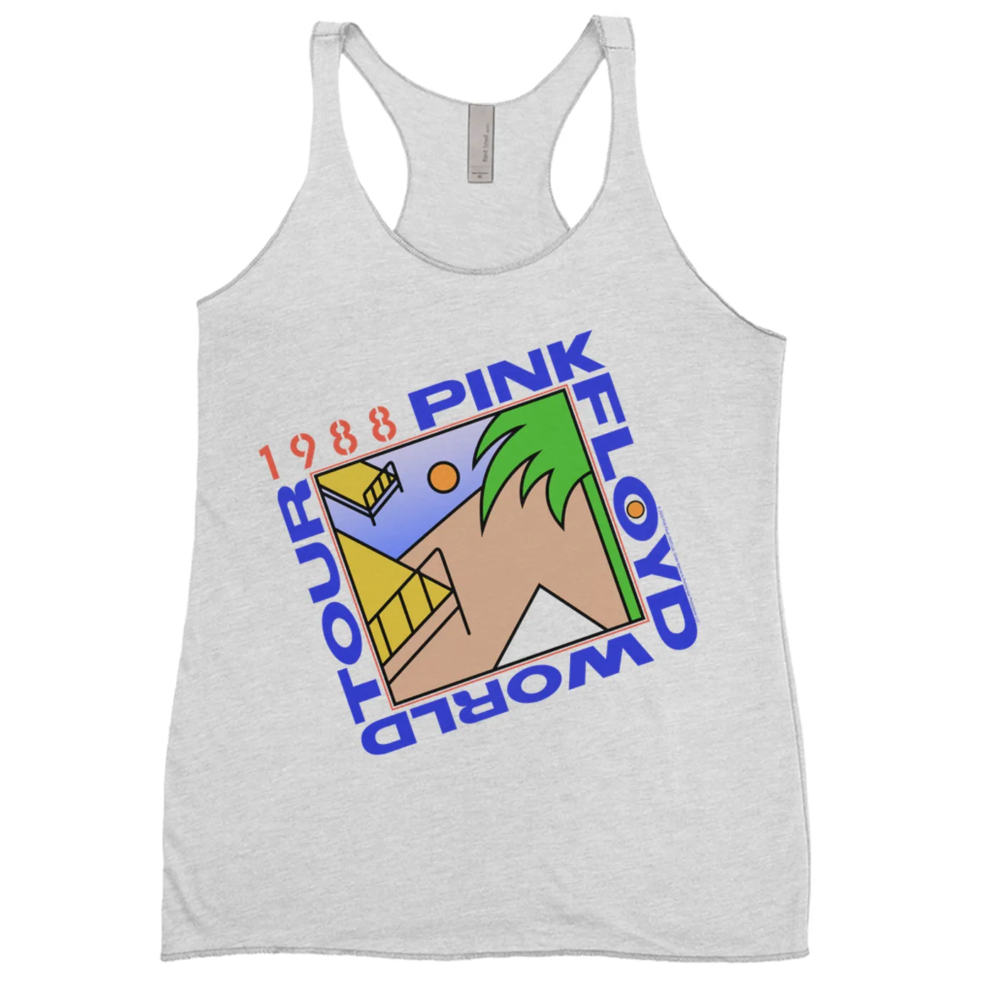 Pink Floyd Ladies' Tank Top | Pink Floyd '88 World Tour Pink Floyd Shirt (Merchbar Exclusive)