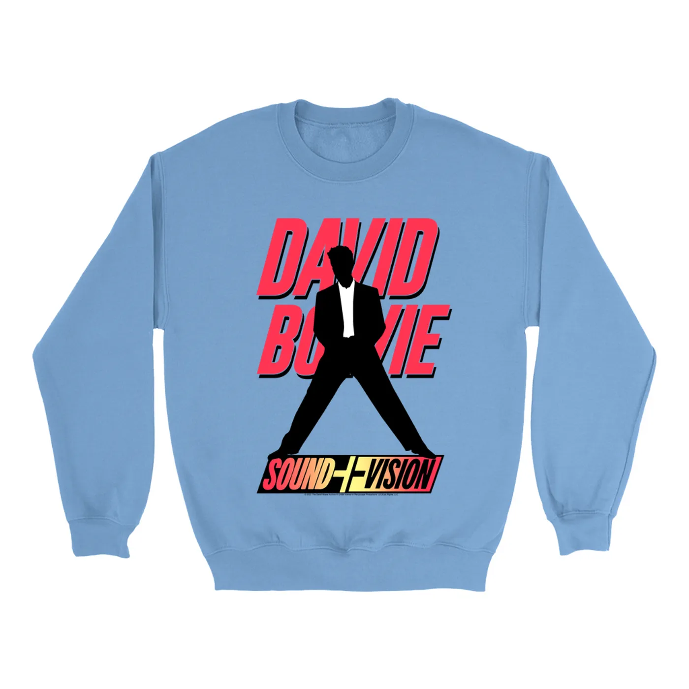 David Bowie Bright Colored Sweatshirt | Neon 1991 Euro Vision Design (Merchbar Exclusive) David Bowie Sweatshirt