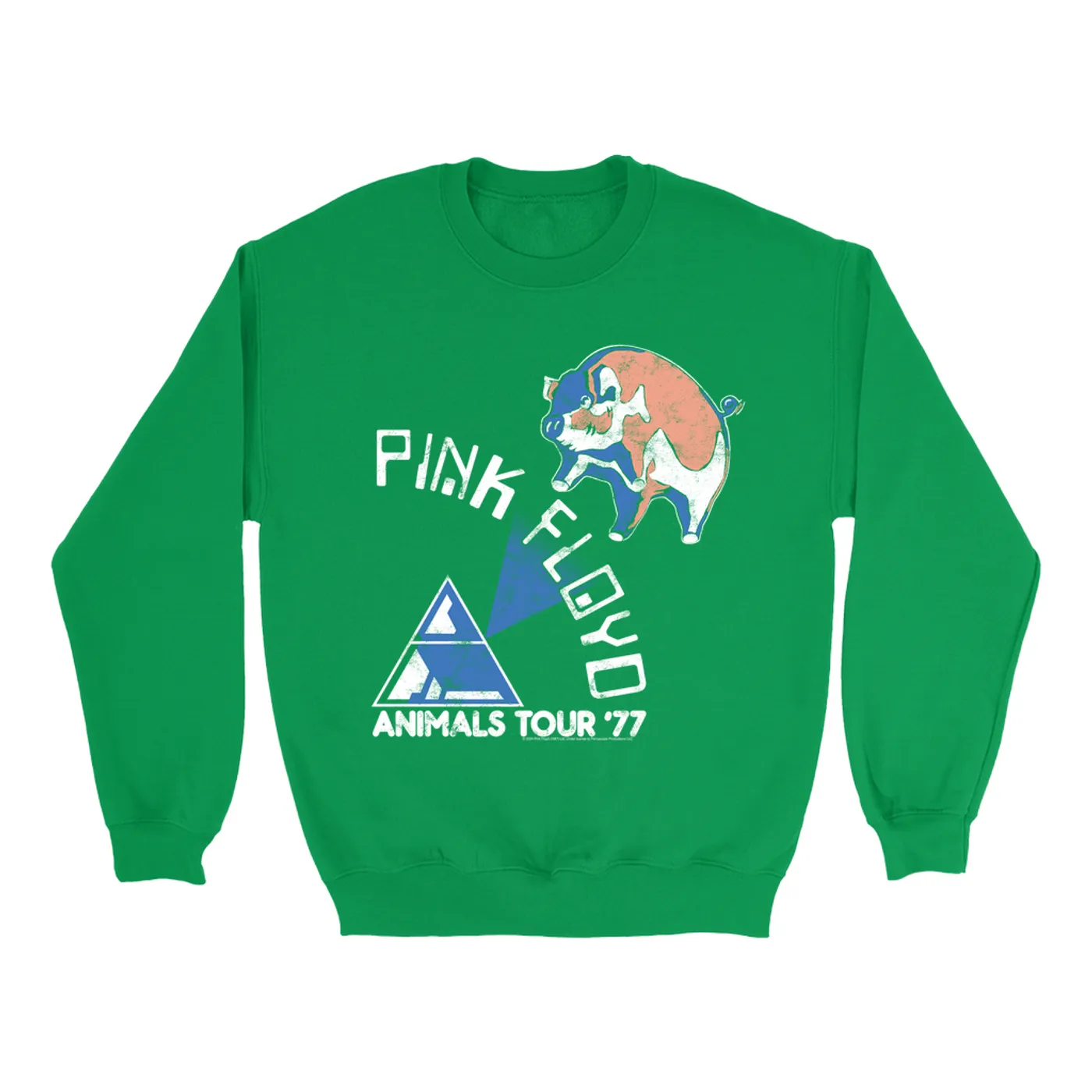 Pink Floyd Bright Colored Sweatshirt | Pastel Animals '77 Tour (Merchbar Exclusive) Pink Floyd Sweatshirt
