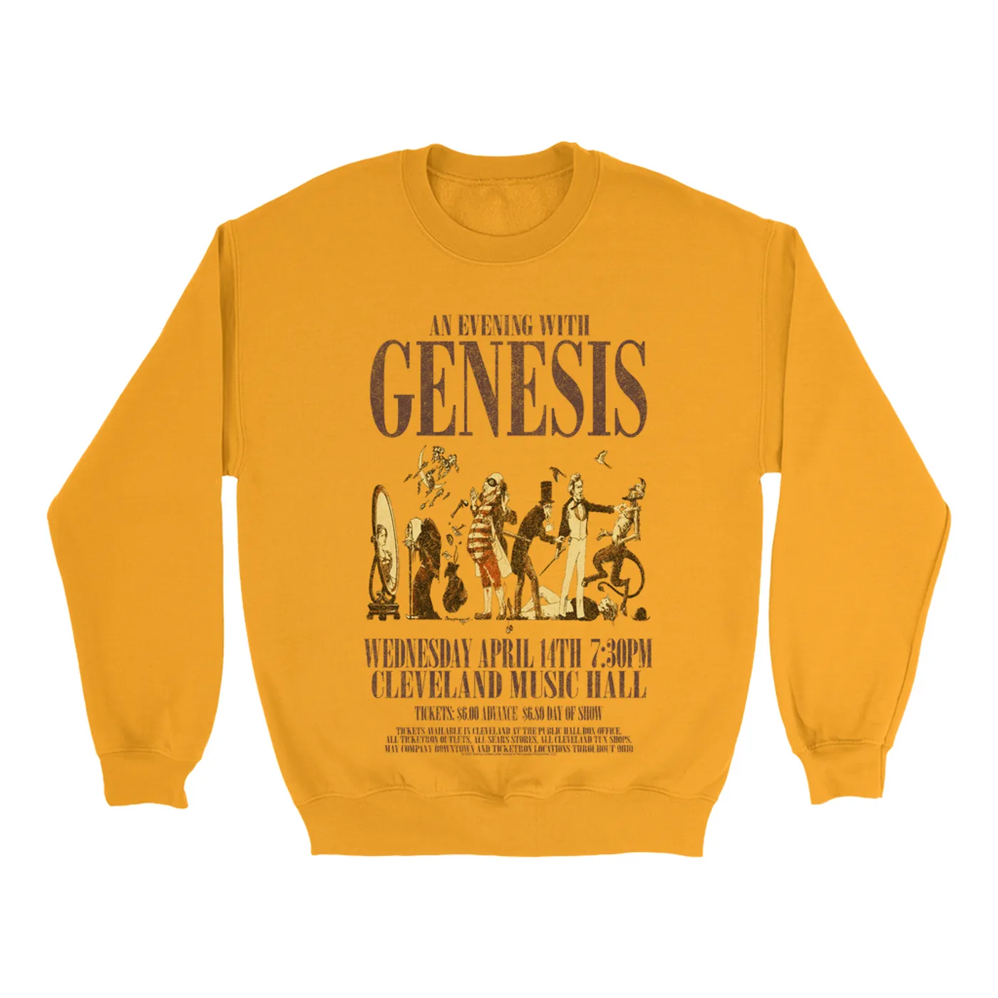 Genesis Bright Colored Sweatshirt | Cleveland Music Hall Concert Genesis Sweatshirt
