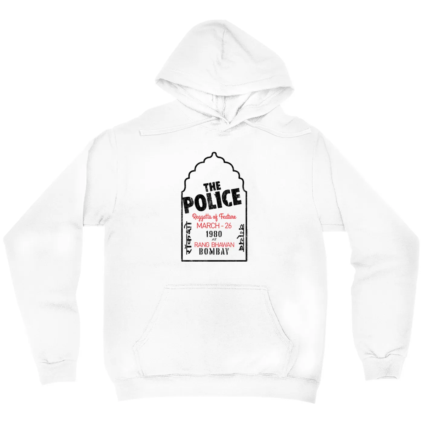 The Police Hoodie | Bombay 1980 Concert The Police Hoodie
