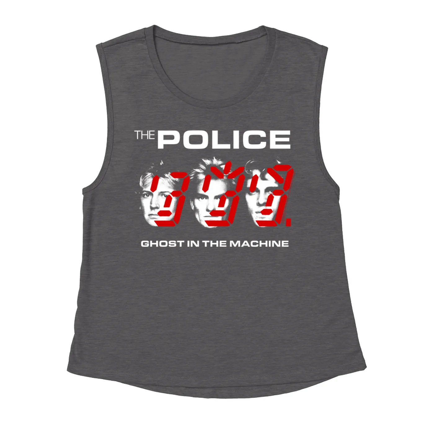 The Police Ladies' Muscle Tank Top | Double Image Ghost In The Machine The Police Shirt