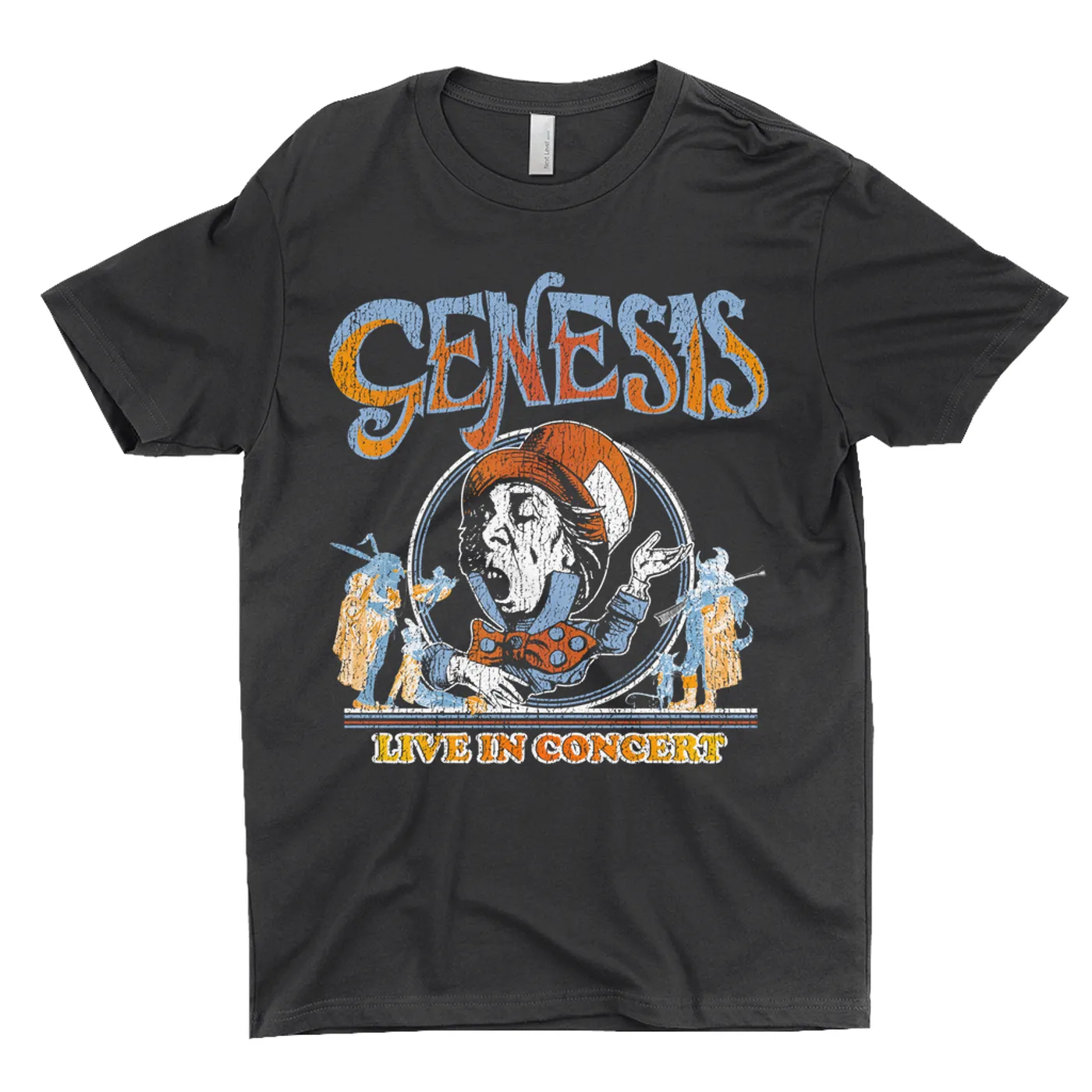 Genesis T-Shirt | Mad Hatter Concert Tour Distressed Genesis Shirt