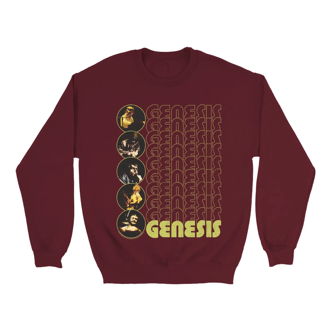Genesis Sweatshirt | The Carpet Crawlers Album Design Distressed Genesis Sweatshirt