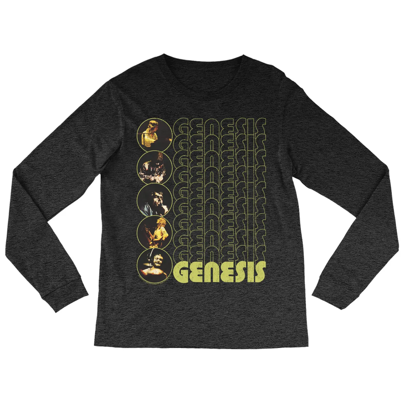 Genesis Long Sleeve Shirt | The Carpet Crawlers Album Design Distressed Genesis Shirt