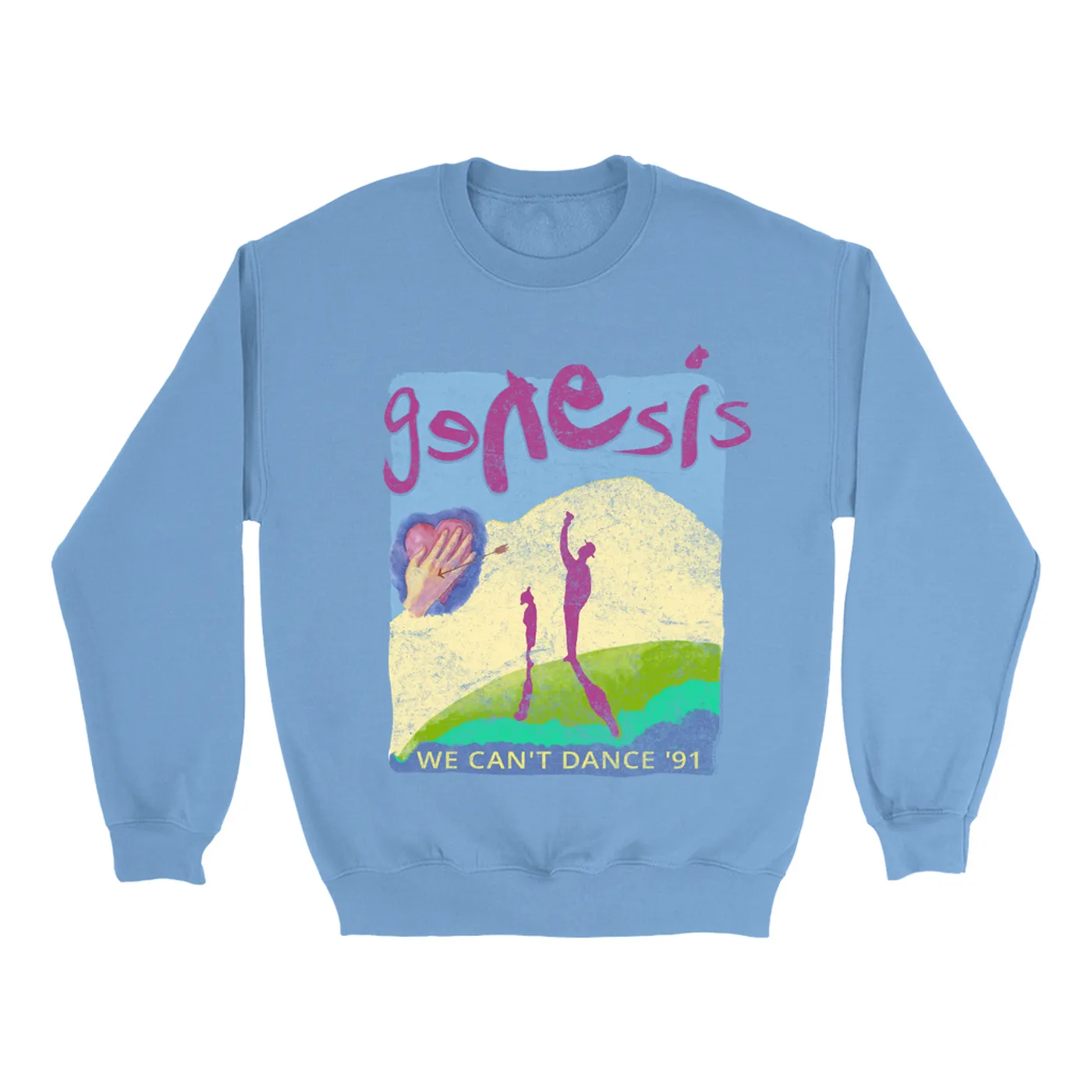 Genesis Bright Colored Sweatshirt | 1991 We Can't Dance Concert Genesis Sweatshirt
