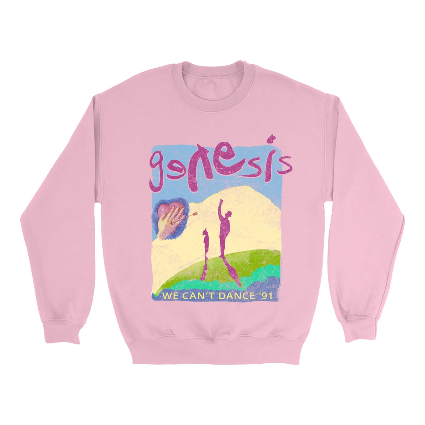 Genesis Bright Colored Sweatshirt | 1991 We Can't Dance Concert Genesis Sweatshirt