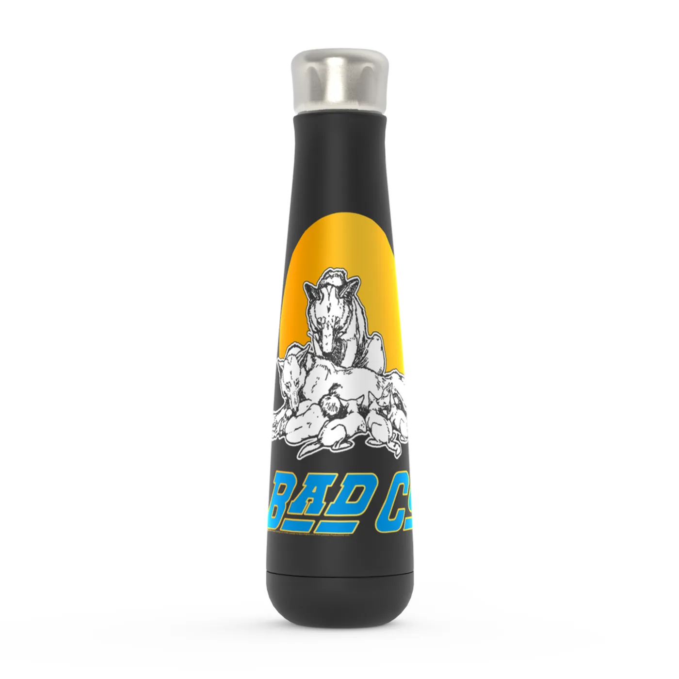 Bad Company Peristyle Water Bottle | Run With The Pack Retro Sun Bad Company Water Bottle
