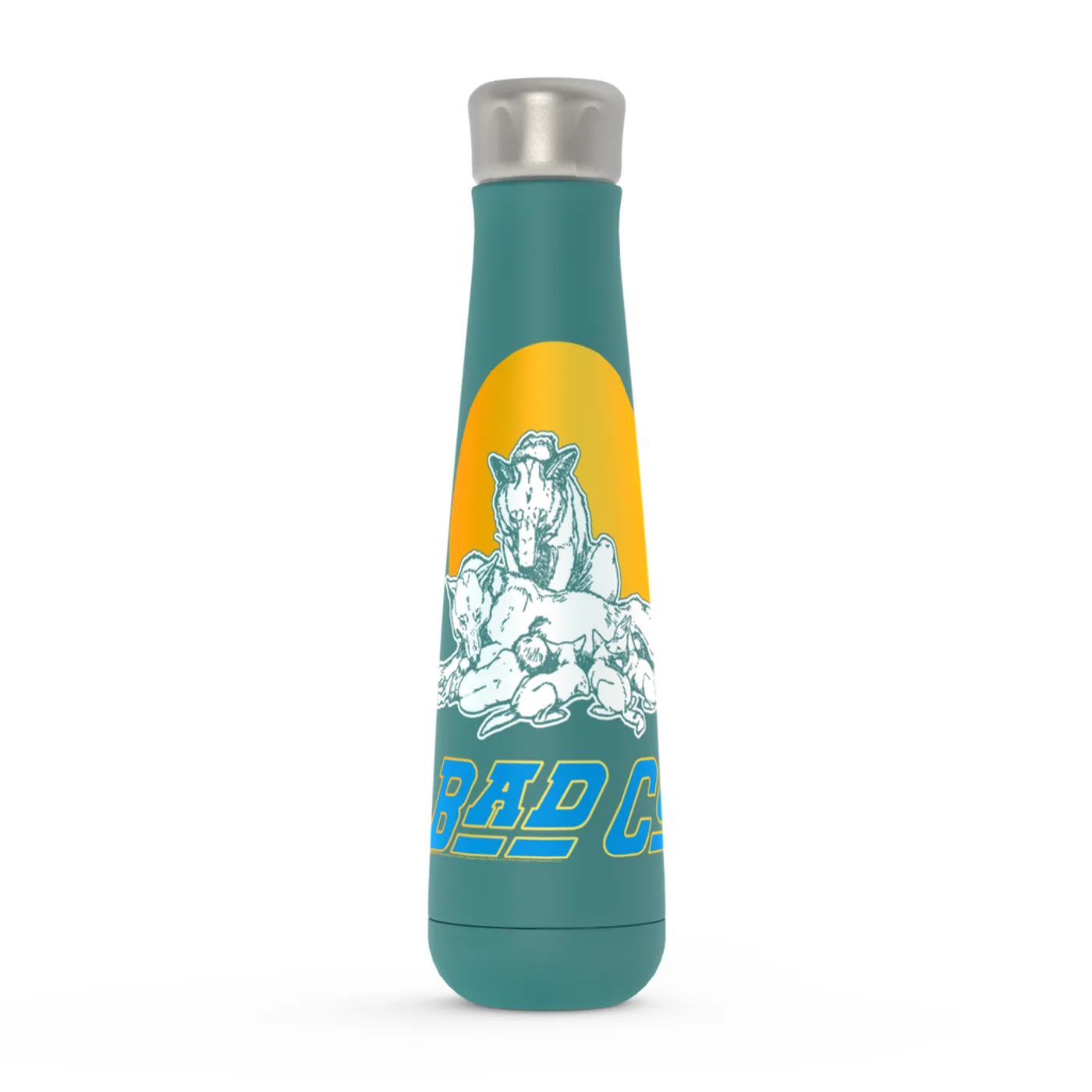 Bad Company Peristyle Water Bottle | Run With The Pack Retro Sun Bad Company Water Bottle