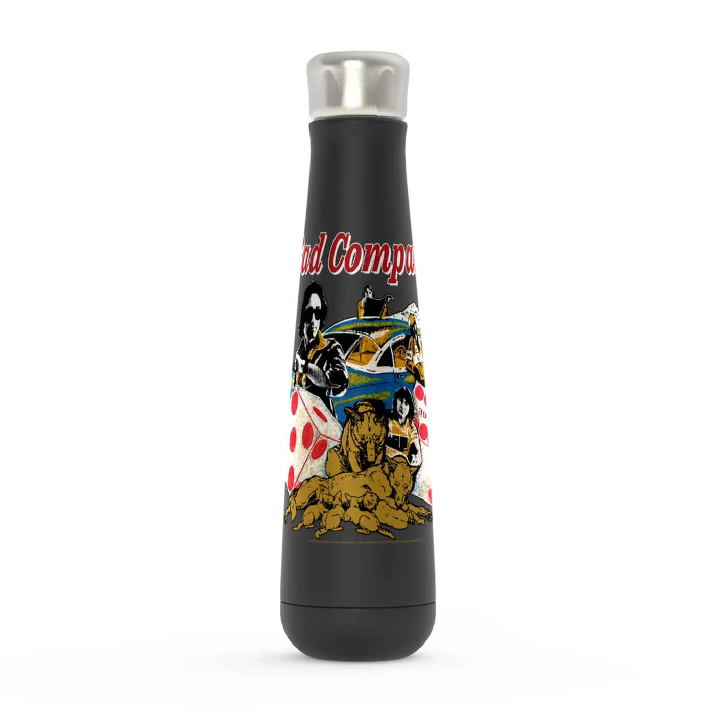 Bad Company Peristyle Water Bottle | Rock n' Roll Fantasy '79 Collage Bad Company Water Bottle