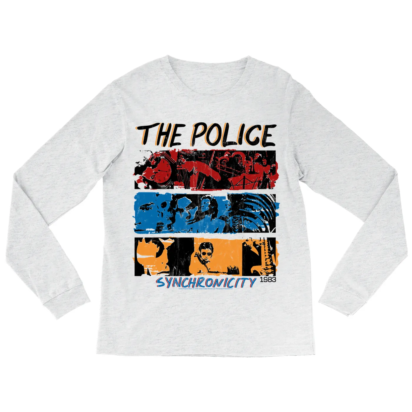 The Police Long Sleeve Shirt | 1983 Synchronicity Tour Distressed (Merchbar Exclusive) The Police Shirt
