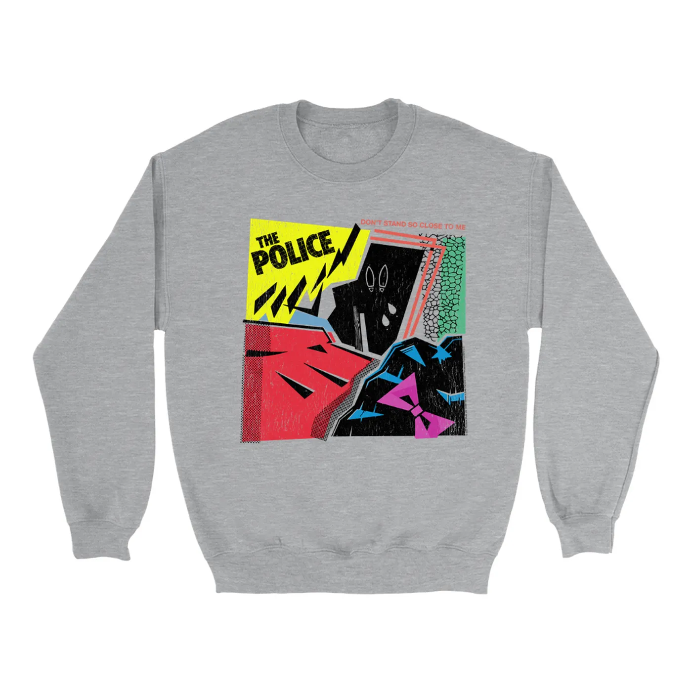 The Police Sweatshirt | Don't Stand So Close To Me Album Image Distressed The Police Sweatshirt