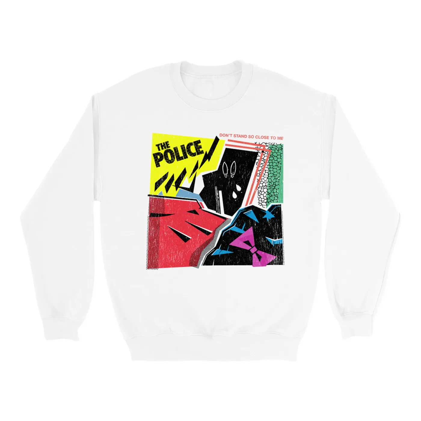 The Police Sweatshirt | Don't Stand So Close To Me Album Image Distressed The Police Sweatshirt