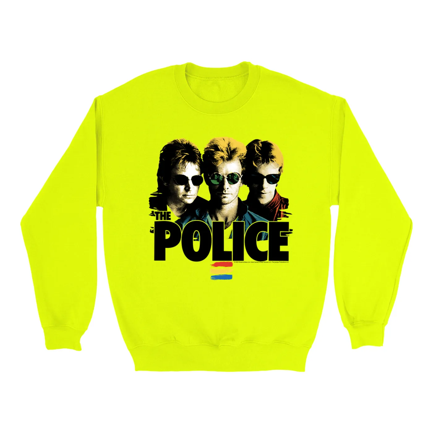 The Police Bright Colored Sweatshirt | Synchronicity Shades Image (Merchbar Exclusive) The Police Sweatshirt