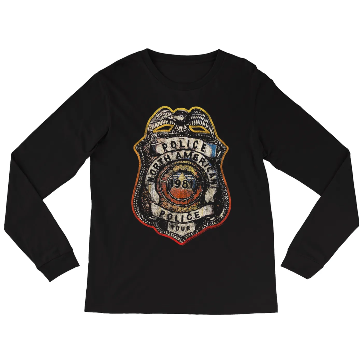 The Police Long Sleeve Shirt | North American Tour Police Badge (Merchbar Exclusive) The Police Shirt