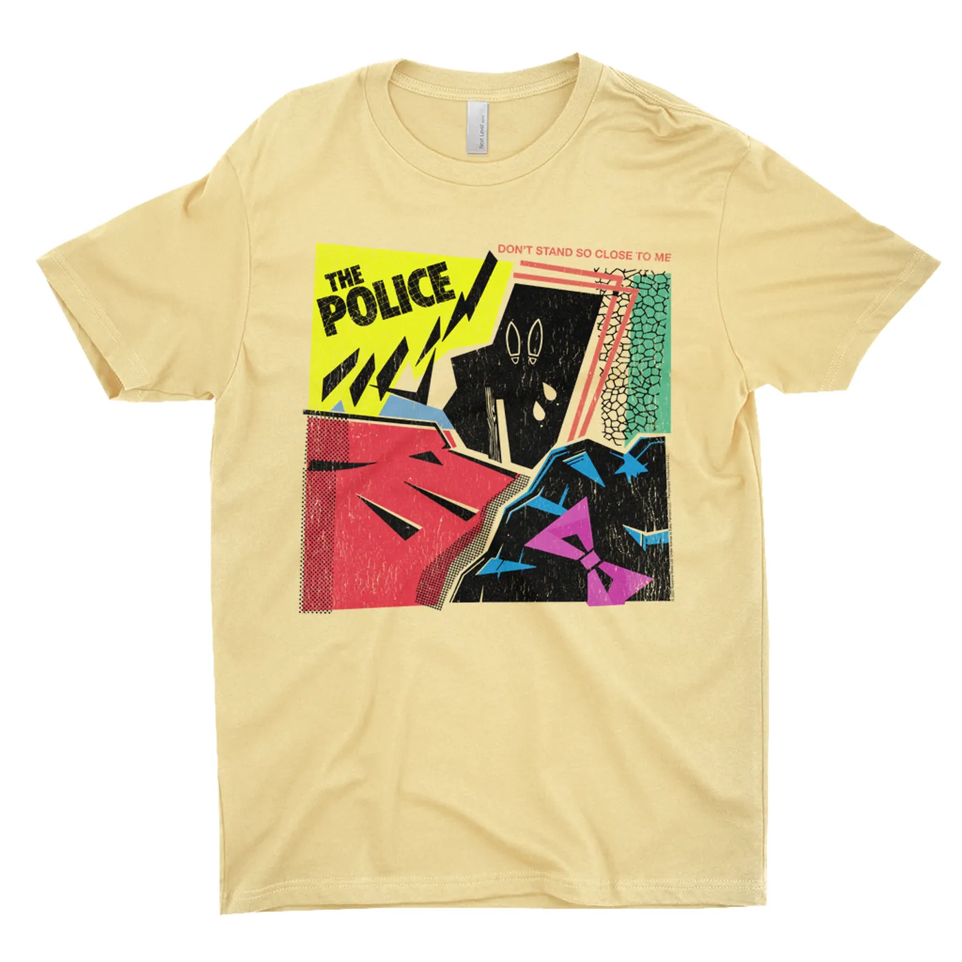The Police T-Shirt | Don't Stand So Close To Me Album Image Distressed The Police Shirt