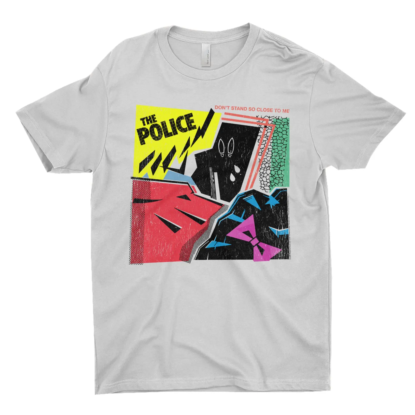 The Police T-Shirt | Don't Stand So Close To Me Album Image Distressed The Police Shirt