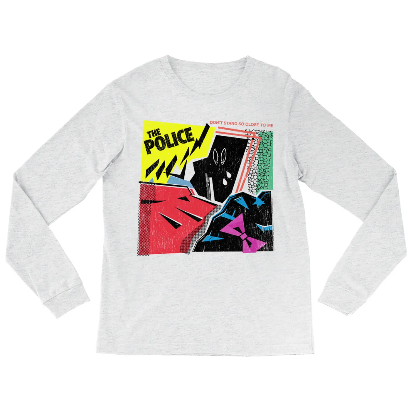 The Police Long Sleeve Shirt | Don't Stand So Close To Me Album Image Distressed The Police Shirt