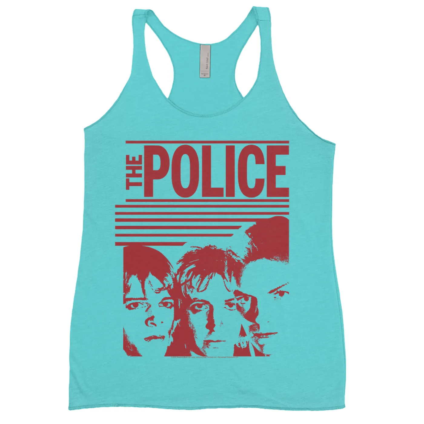 The Police Ladies' Tank Top | Red Outlandos D'Amour Album Design (Merchbar Exclusive) The Police Shirt