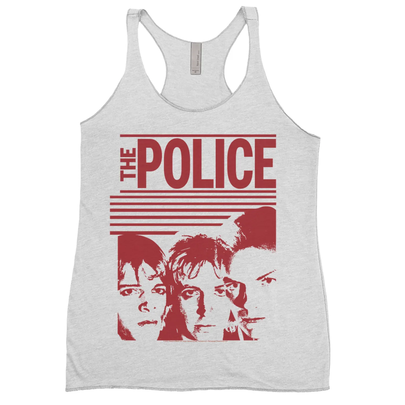 The Police Ladies' Tank Top | Red Outlandos D'Amour Album Design (Merchbar Exclusive) The Police Shirt