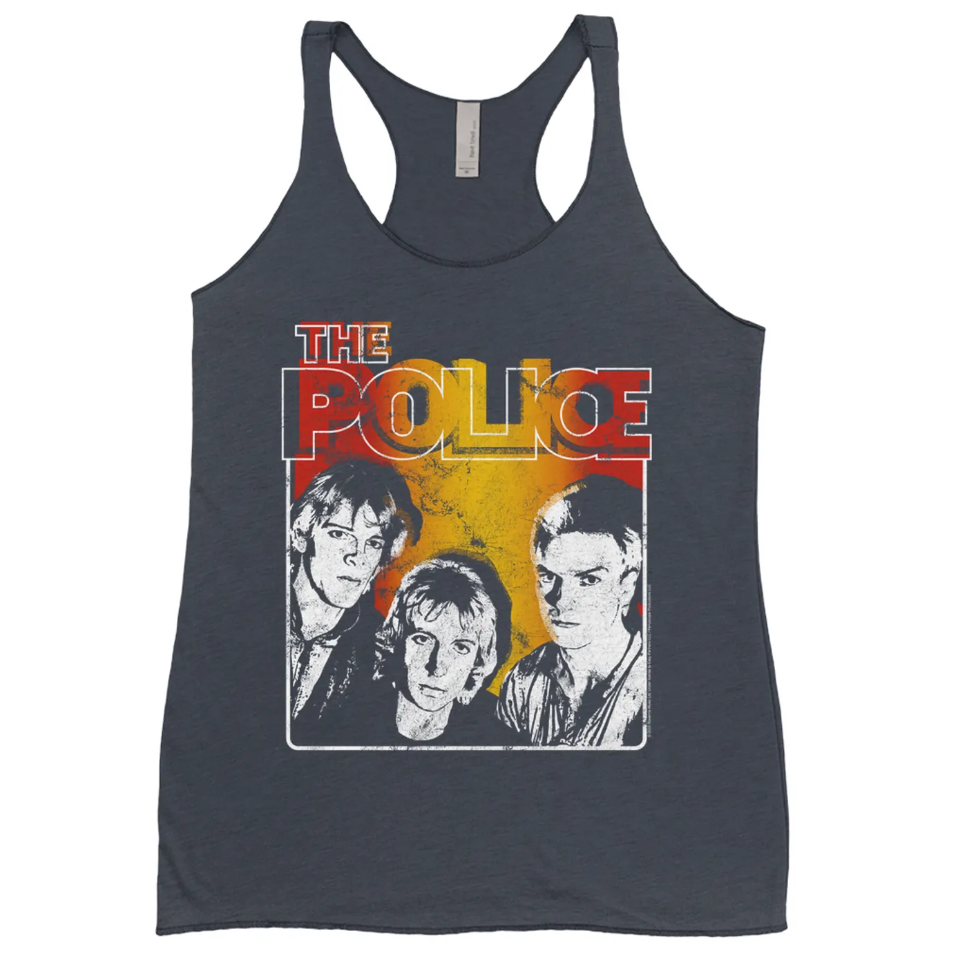 The Police Ladies' Tank Top | Outlandos Ombre Trio Distressed (Merchbar Exclusive) The Police Shirt