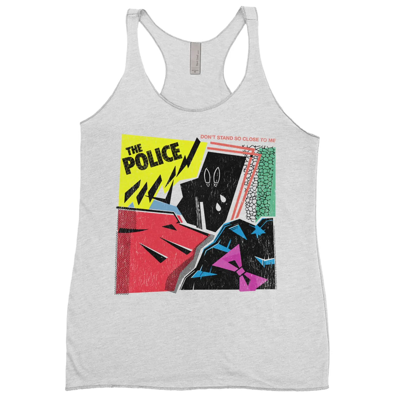 The Police Ladies' Tank Top | Don't Stand So Close To Me Album Image Distressed The Police Shirt