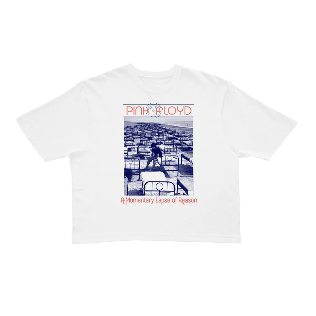 Ladies' Crop Tee | Retro A Momentary Lapse Of Reason Image Crop T-shirt