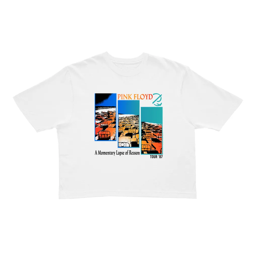 Ladies' Crop Tee | Fragmented Momentary Lapse Of Reason '87 Tour Crop T-shirt