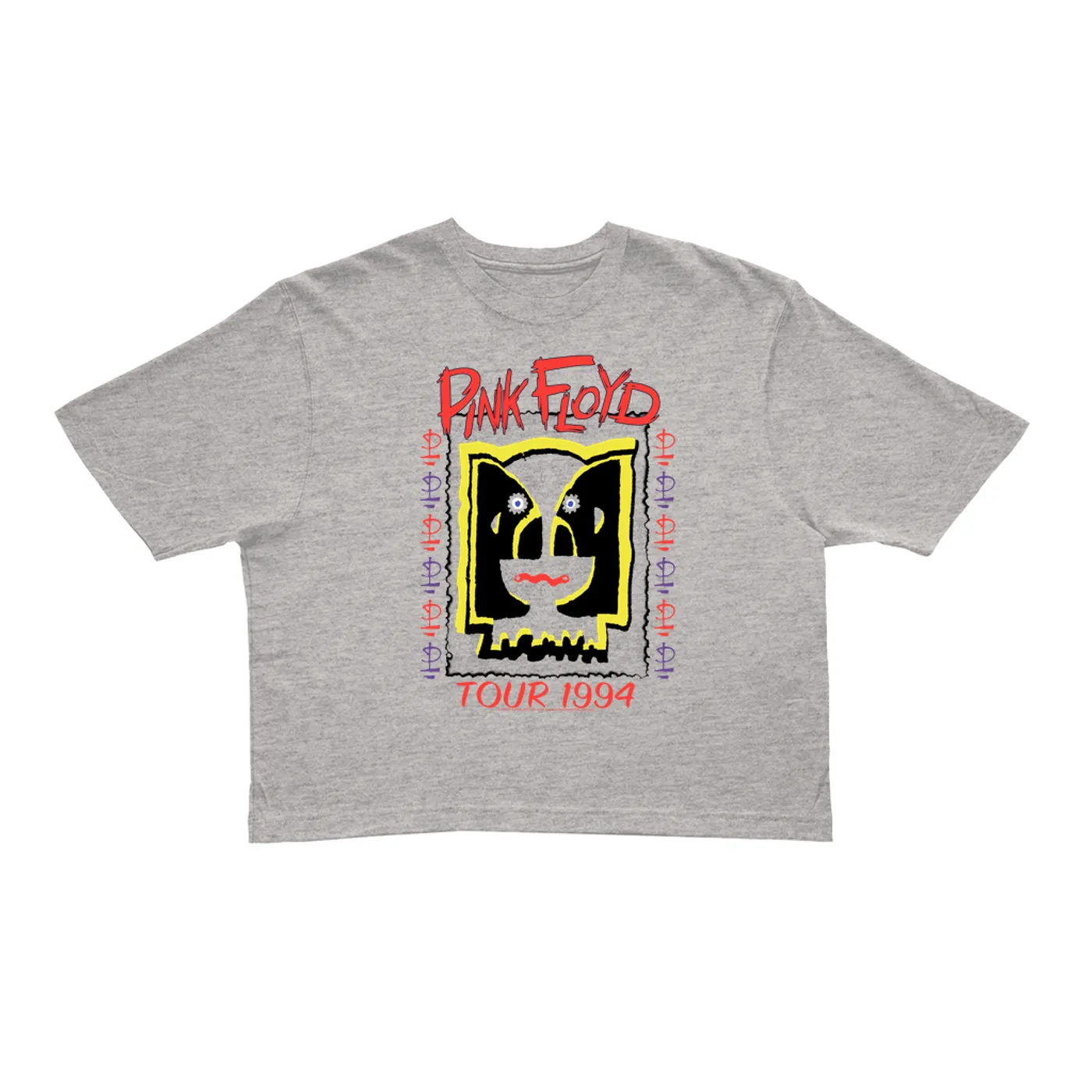 Pink Floyd Ladies' Crop Tee | 1994 Concert Tour Division Bell Image (Merchbar Exclusive) Pink Floyd Crop T-shirt
