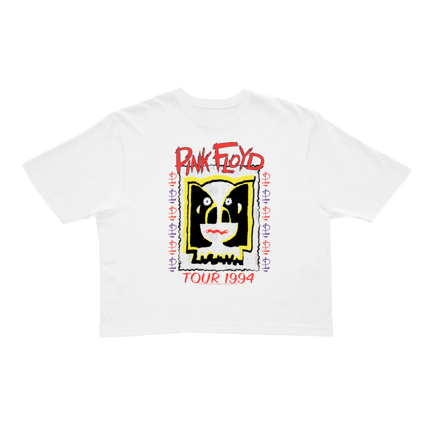 Pink Floyd Ladies' Crop Tee | 1994 Concert Tour Division Bell Image (Merchbar Exclusive) Pink Floyd Crop T-shirt