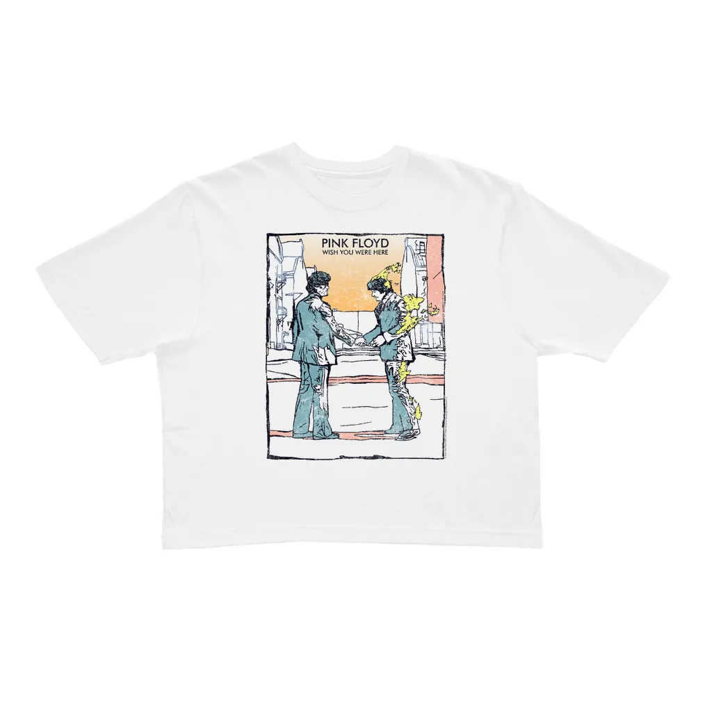 Ladies' Crop Tee | Watercolor Wish You Were Here Crop T-shirt