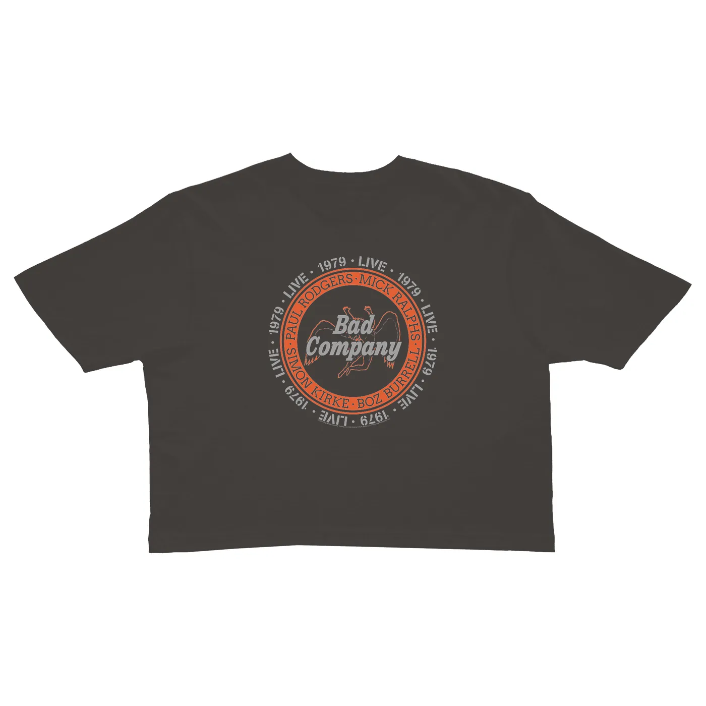 Bad Company Ladies' Crop Tee | Live In Concert 1979 Bad Company Crop T-shirt