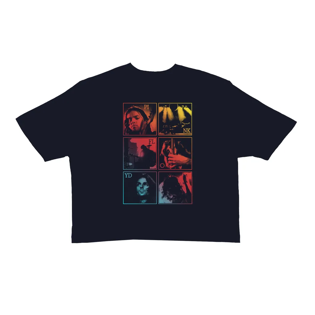 Ladies' Crop Tee | Dark Side Of The Moon Live Group Ombre Image (Equineop Exclusive) Crop T-shirt