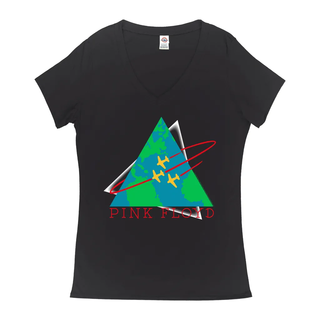 Ladies' V-neck T-Shirt | Learning To Fly Concert Logo Shirt