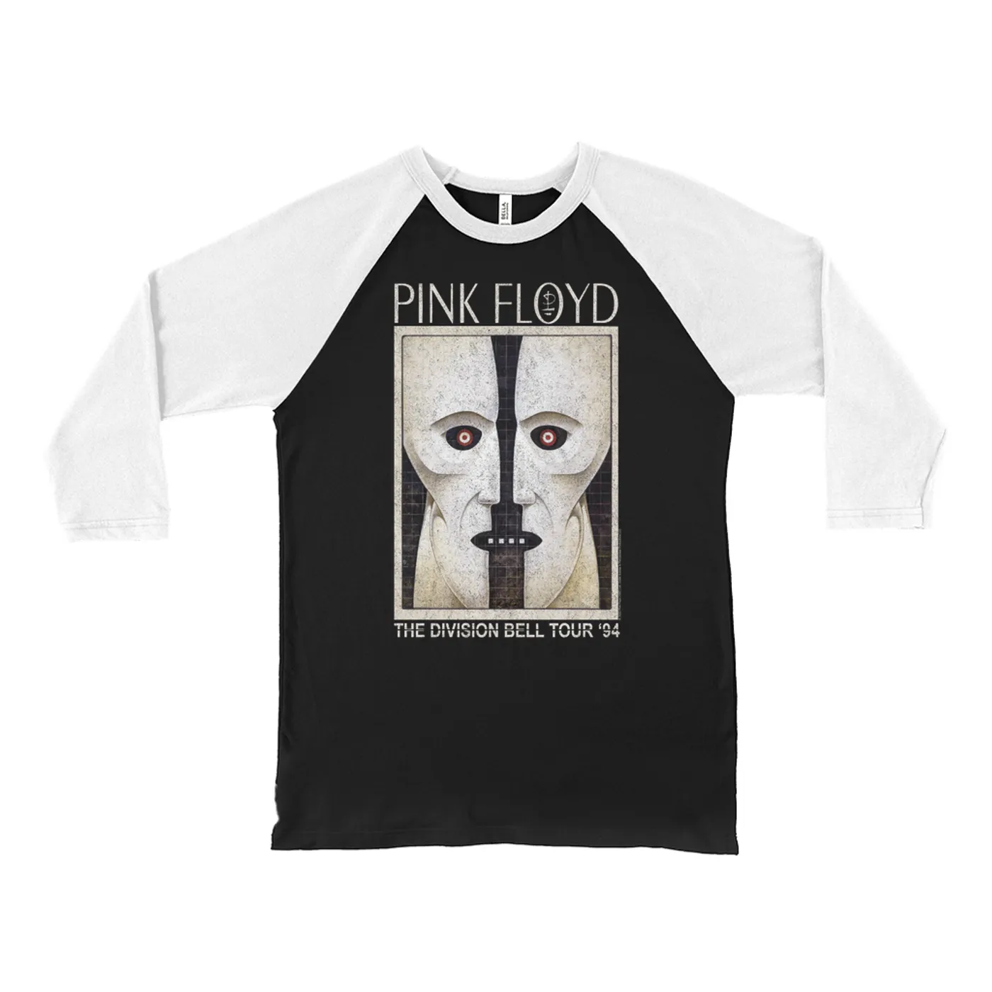 Pink Floyd 3/4 Sleeve Baseball Tee | Division Bell Tour 1994 Distressed Pink Floyd Shirt