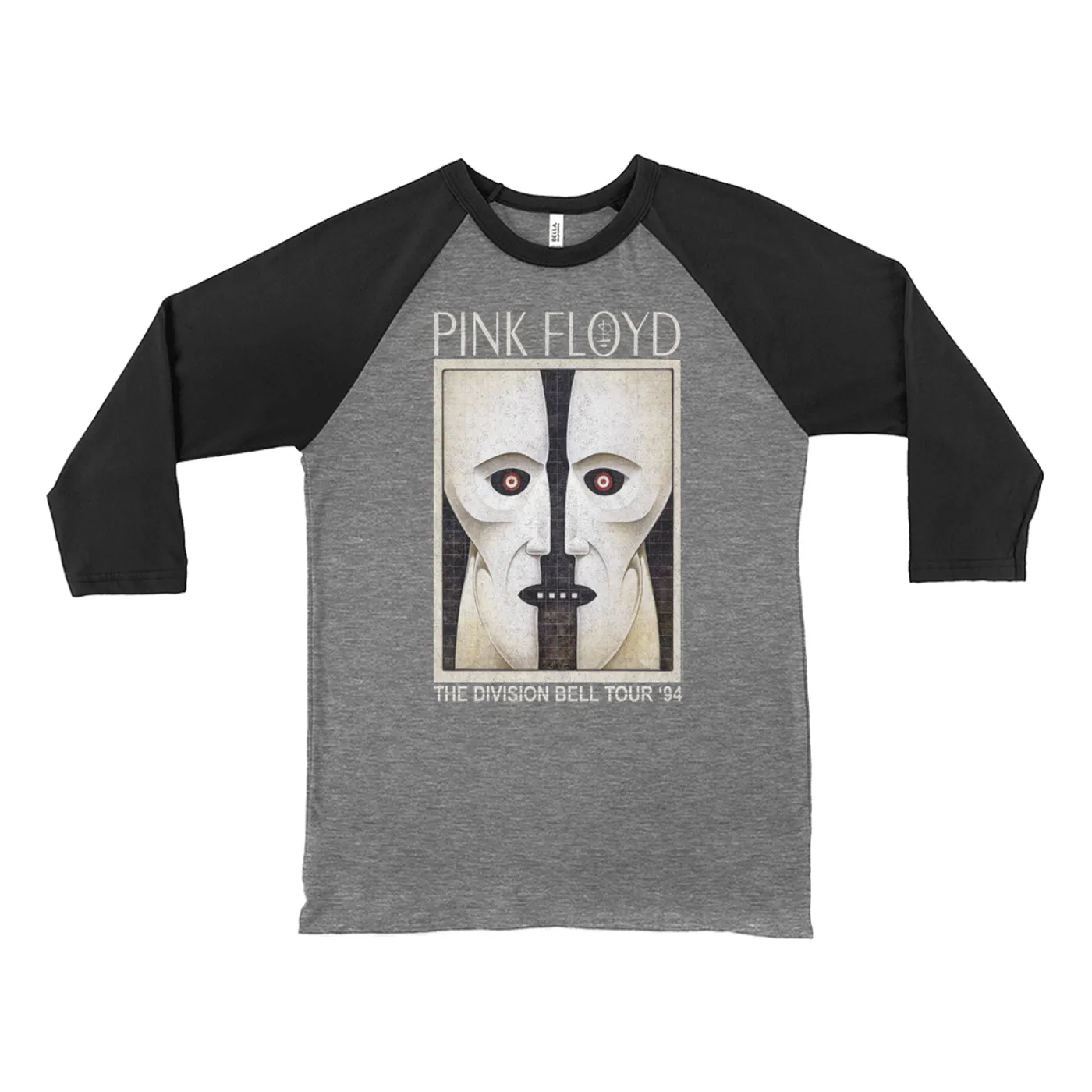 Pink Floyd 3/4 Sleeve Baseball Tee | Division Bell Tour 1994 Distressed Pink Floyd Shirt