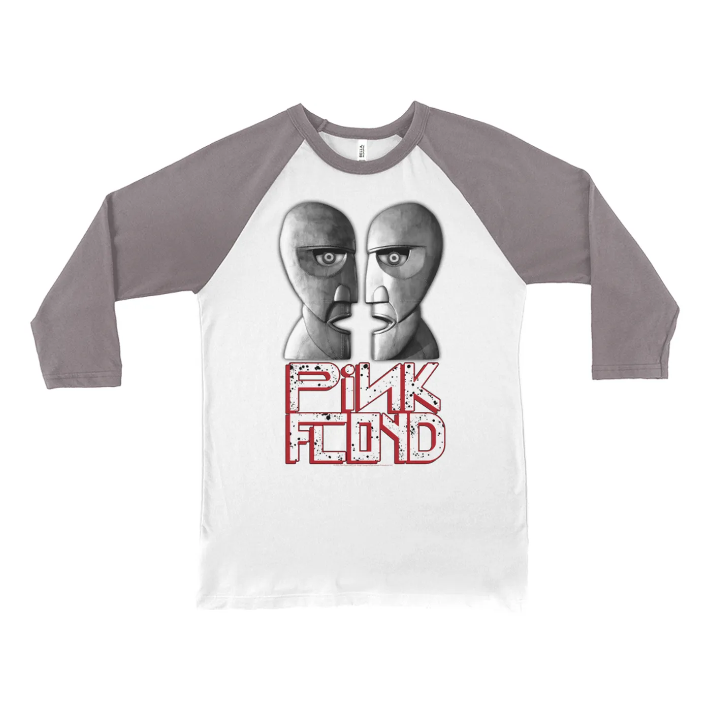 Pink Floyd 3/4 Sleeve Baseball Tee | Bold Colorful Division Bell Image (Merchbar Exclusive) Pink Floyd Shirt