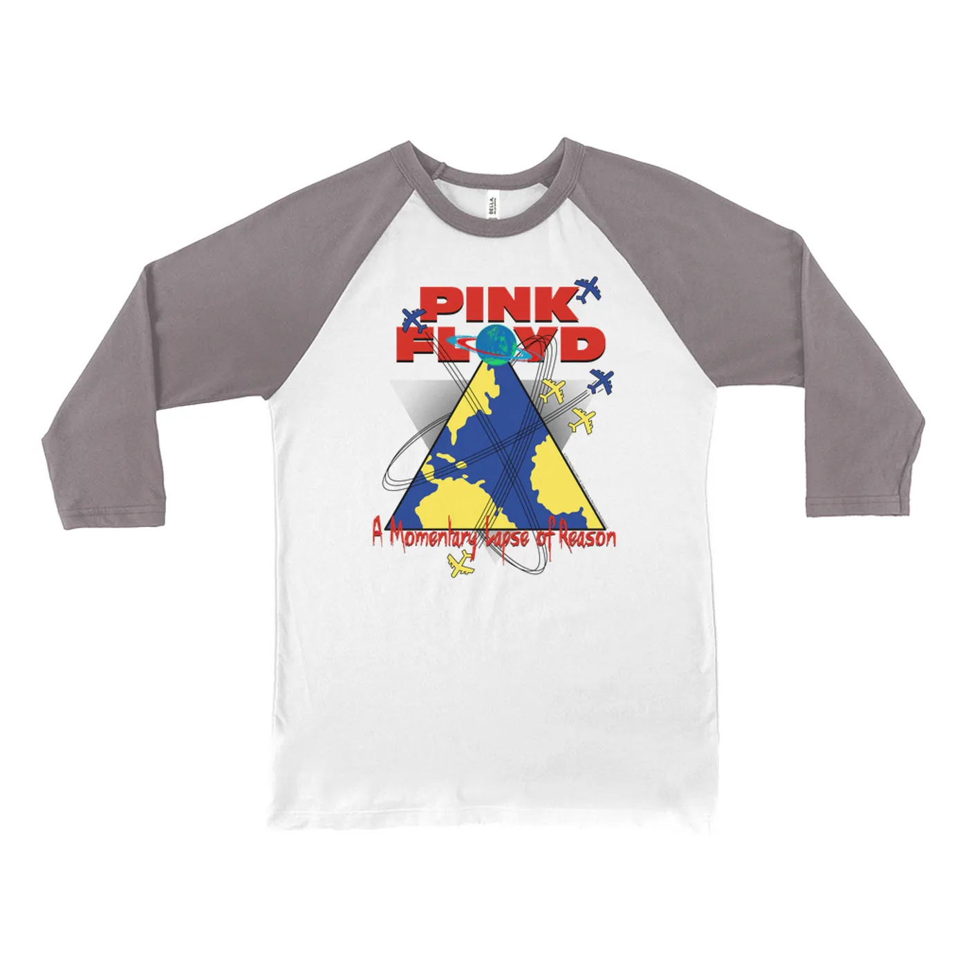 Pink Floyd 3/4 Sleeve Baseball Tee | A Momentary Lapse Of Reason Tour Pink Floyd Shirt