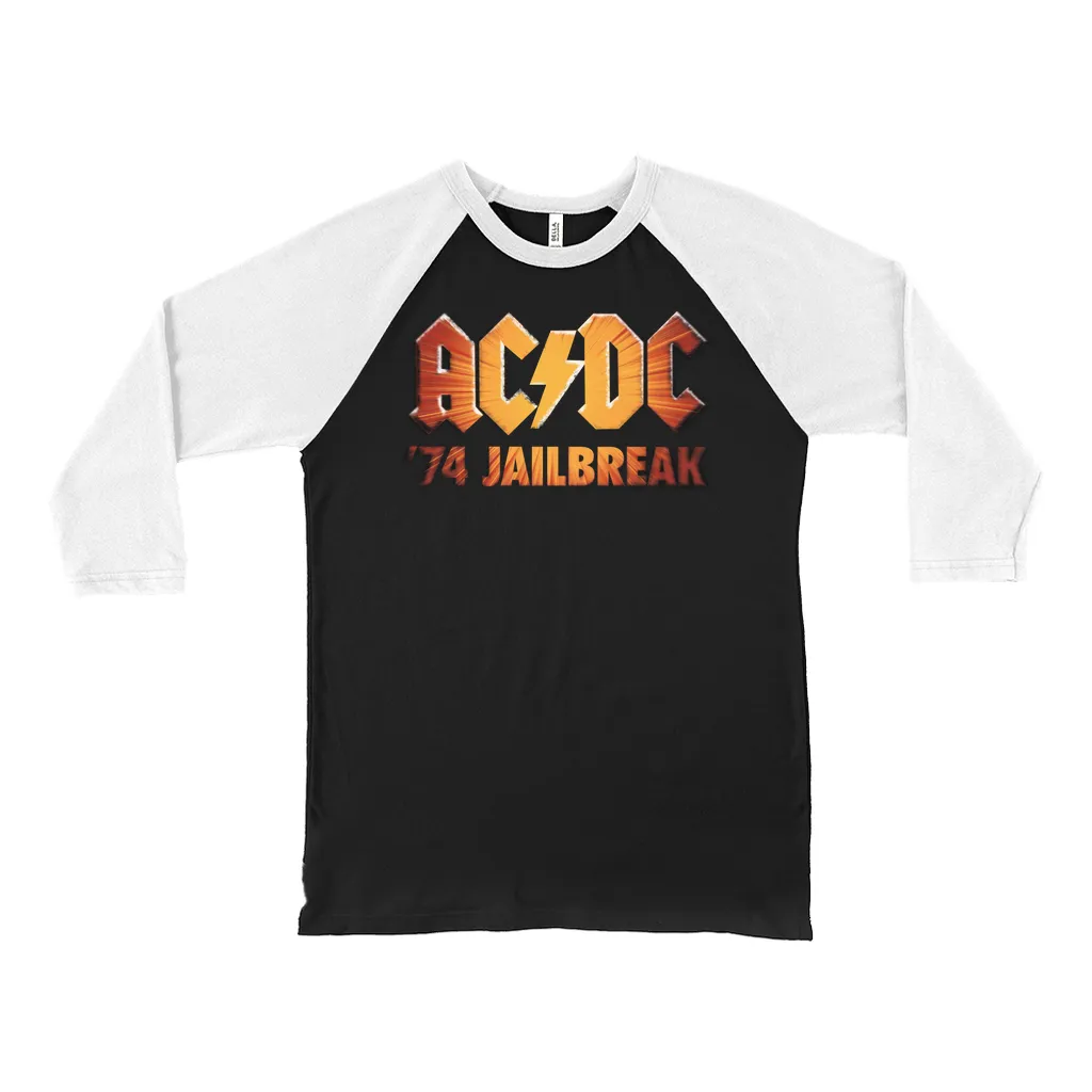 3/4 Sleeve Baseball Tee | 1974 Zoom Jailbreak Logo Shirt