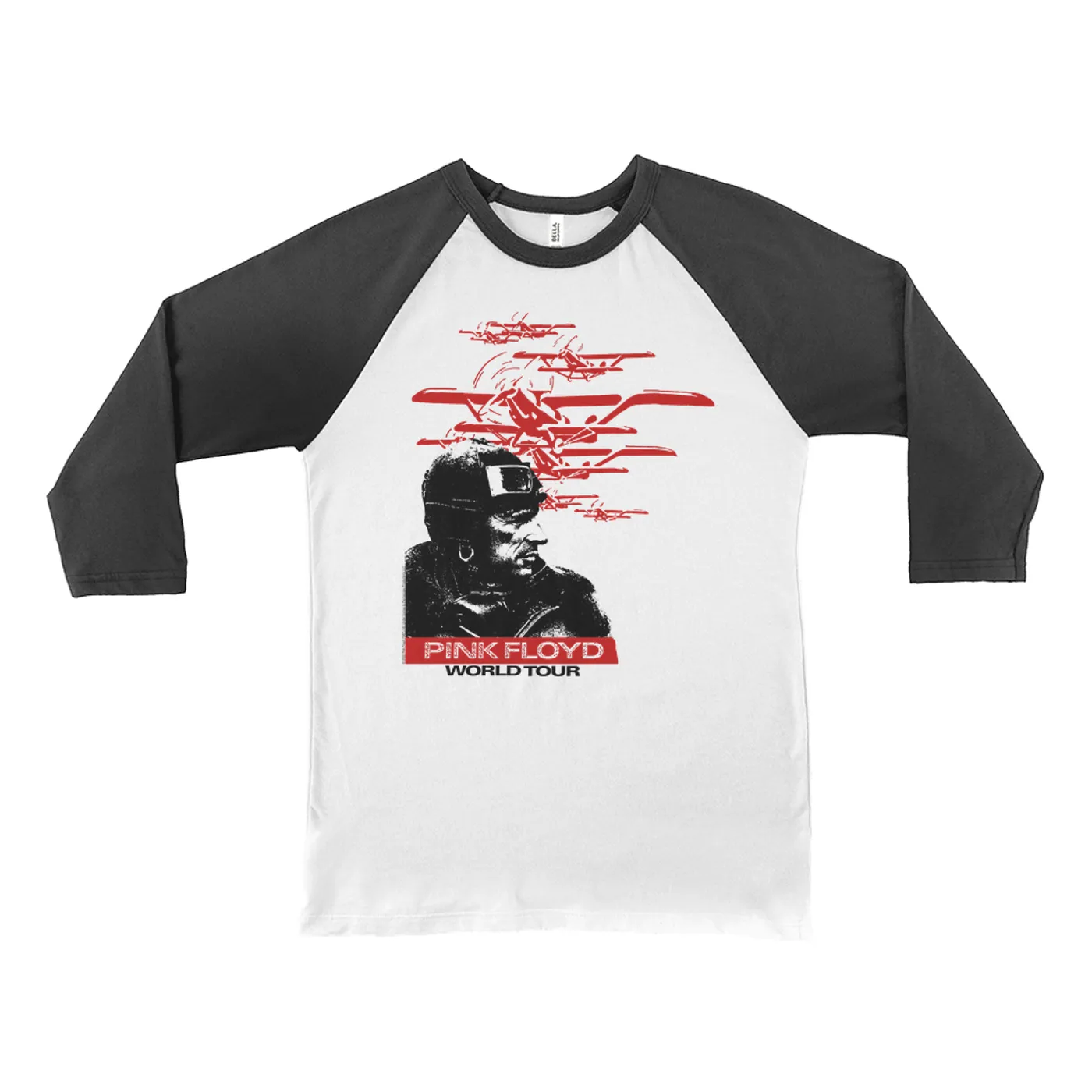 Pink Floyd 3/4 Sleeve Baseball Tee | Still First In Space World Tour Pink Floyd Shirt