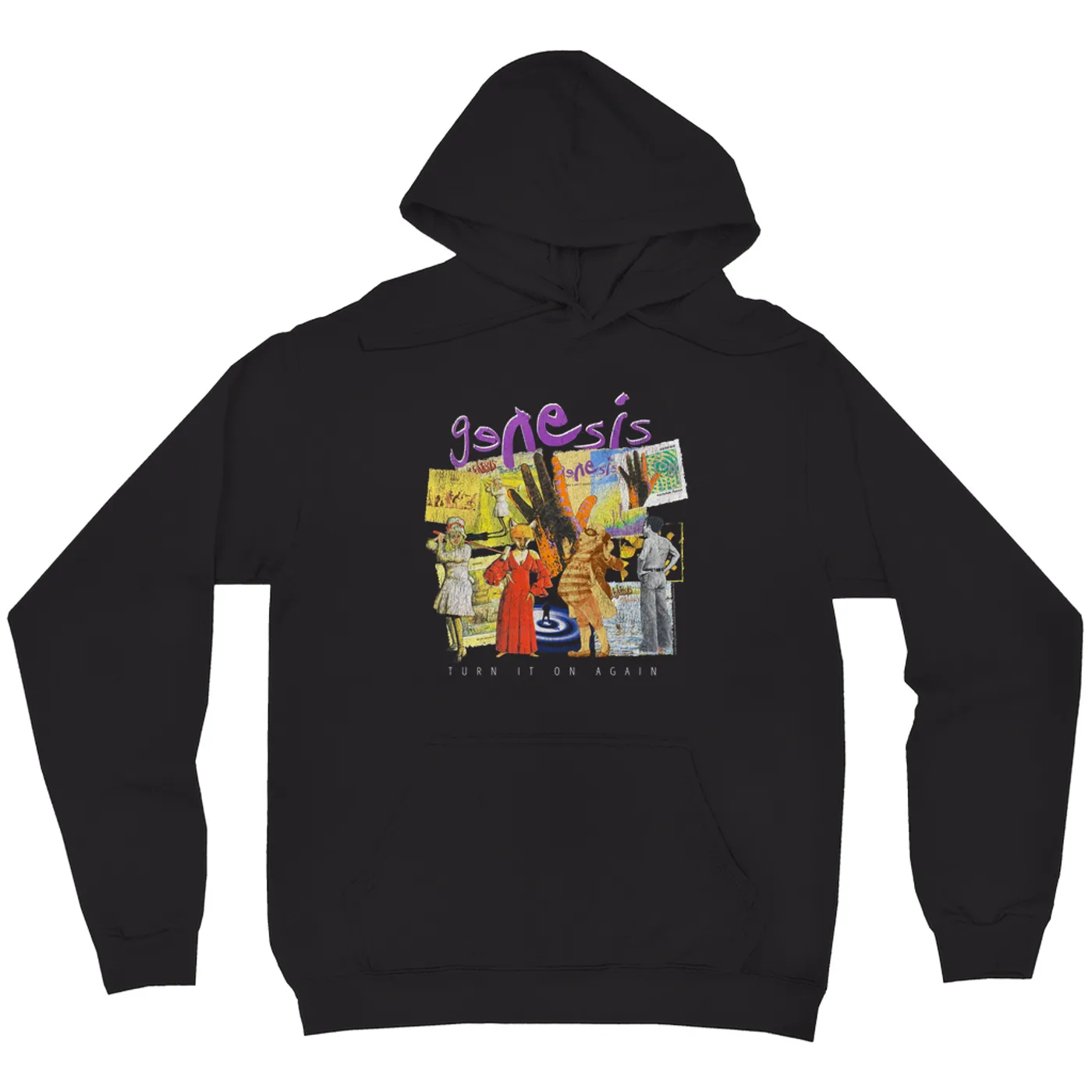 Genesis Hoodie | Ultimate Album Collage Distressed Genesis Hoodie