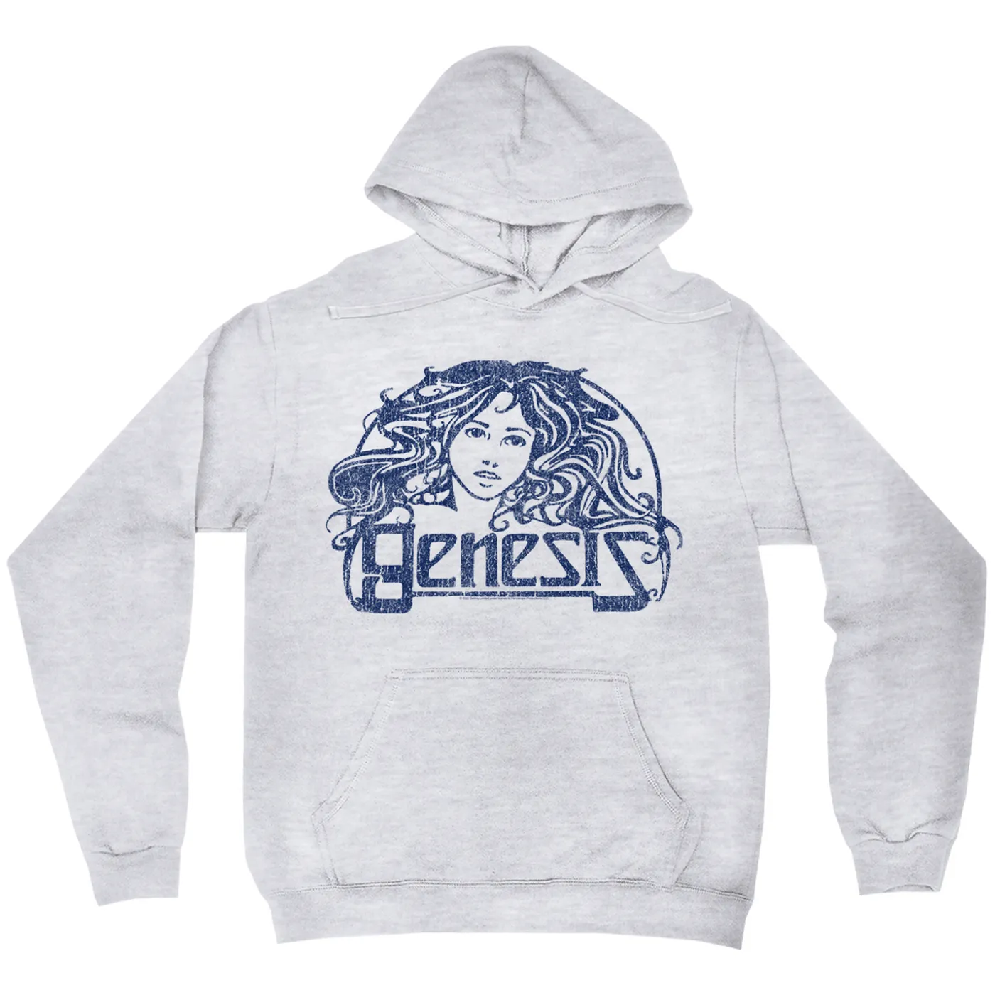 Genesis Hoodie | Navy Vintage Art Nouveau Logo Distressed (Merchbar Exclusive) Genesis Hoodie